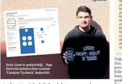 12. Sınıf öğrencimiz Arda'dan Disleksi Uygulaması